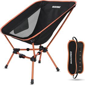 Fctria01ora Marchway Lightweight Folding Camping Chair 19.7d X 21.5w 25.6h In Orange