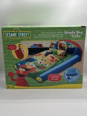 Marshmellow 778988631157 Readybed Ready Bed Toddler Sesame Street Inflatable Sleepover Solution Camping