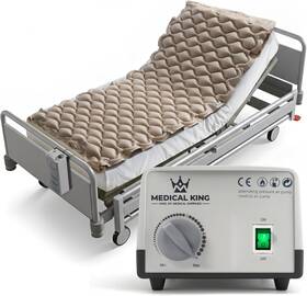 Medical King 810194993541 Alternating Air Pressure Mattress Pad With Quiet Pump For Hospital And Home Use