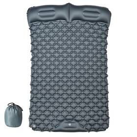 Mer-4500 Meridian Yescom Double Sleeping Pad 2 Person Inflatable Camping Mat Pillow Foot Pump
