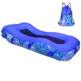 Mfx 682927963189 Inflatable Lounger Portable Ergonomic Beach Bed Air Sofa Couch Anti-air Leaking