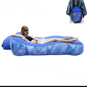 Mfx 902642988138 Ergonomic Inflatable Lounger Beach Bed Portable Camping Chair Air Sofa Couch