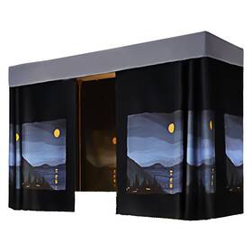 Cl-07392-03mo Mocarly Dorm Single Twin Bunk Bed Tents Drapes Dustproof Blackout Underbed Cloth