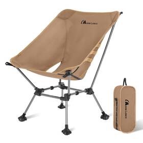 Ch21p Moon Lence Camping Chair Plus Oversized Khaki With Groundgrip Feet