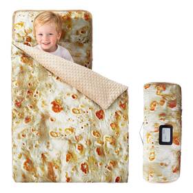 Morais 25nmttacco Toddler Nap Mat With Removable Pillow And 52 Inch X 20 Snuggle Taco