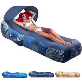 Sfc-0609 Mosoyolo Inflatable Lounger Air Sofa With Sun Shade Cover Waterproof Couch