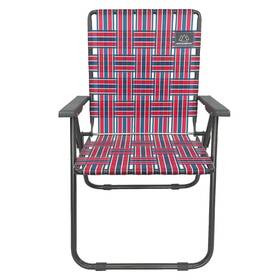 Mountain Summit Gear 877060003698 Retro Webbed Camping 31 X 23 25 Inches Red/white/blue