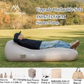 Mountainhiker 313053974977 Upgraded Inflatable Air Sofa Bed Outdoor Mattress Lazy Camping