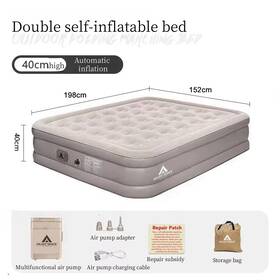 Moyu 705353921483 Outdoor Inflatable Mattress Camping Folding Bed Automatic Gift 2 Infl