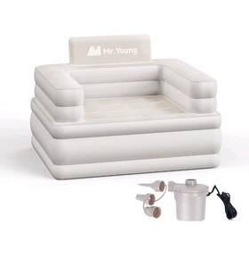 Hwst-f0004 Mr. Young Mr.young Inflatable Couch For Camping And Home Outdoor Blow Up Air