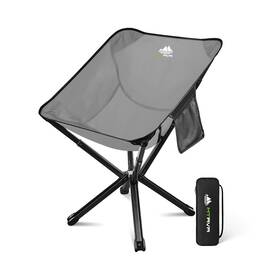 At-yz-e001-silver Mtrvr Lightweight Folding Camping Chair Compact E-lightweight Grey