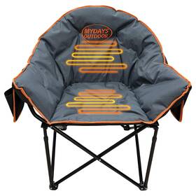 Chair01 Mydays Outdoor Oversized Heated Camping Chair For 37 X 23 22 Inches Grey