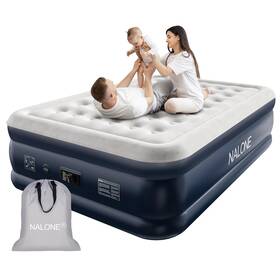 Nalone H0015-us Queen Air Mattress 18 Inch With Built-in Pump Portable 690lbs For Home/camp