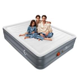 Nantong Yuquan Trading Co. 774882316237 Eclipse Series Queen Air Mattress With Usb U.s. Standard Gray And White