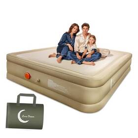 Nantong Yuquan Trading Co. 774882316718 Air Mattress With Usb Rechargeable Built-in Pump Wireless King Khaki