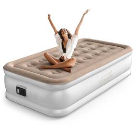 N-hom01 Natracalm Twin Air Mattress With Built In Pump Inflatable Blow Up T