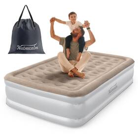 N-hom07 Natracalm Air Mattress Full With Built In Pump Blow Up 3 Mins Inflation/de