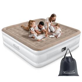 N-hom10 Natracalm King Air Mattress With Built In Pump 20 Inch Raised Comfort Blow Up