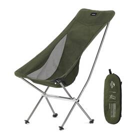 Nh18y060-z Naturehike Folding Camping Chair Lightweight Supports 330 Lbs Dark Green