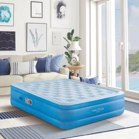 Nautica 445047926907 Home Cool Comfort Air Mattress With Built In Pump Cooling Pillowtop Punctur