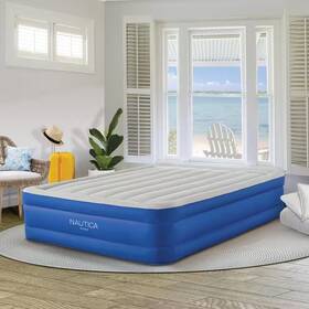 Nautica 744759731548 Plushaire 17 Inch Queen Raised Air Mattress Built-in Pump Cooling Pillowtop Com