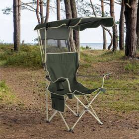 Nav000043dy001c Navaris Foldable Beach Chair With 31.5 X 51.18 Inches Army Green