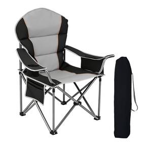 Ly01-bkgy-3 Newbulig Oversized Folding Camp Chair 38.8ftft 24.2ftft 43.1ftft Black 1 Pcs
