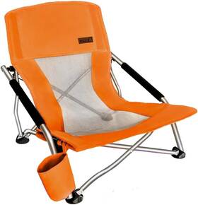 11110111 Nice C Chair Beach Low Sling Folding Portable 1 Orange