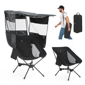 85415393 Nice C Camping Chair With Canopy Compact 1-pack Black