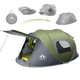 Us-zp-32-agn Night Cat Pop-up Camping Tent 2 Person Waterproof Instant Easy Setup Fa