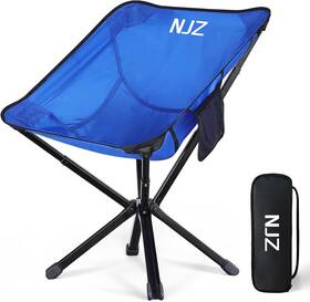 E-0004 Njz Portable Camping Chairs - 15s Setup And Compact 13 Inch Fold E-blue