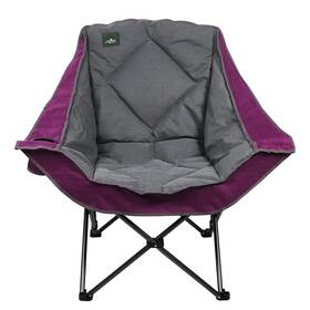 0485896 Northroad Oversized Foldable Camping Chair Outdoor Single Pack Purple