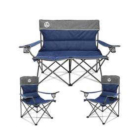 Northroad Bl-103 Outdoor Camping Chair Set Of 3 Folding Padded Camp Onesize Blue