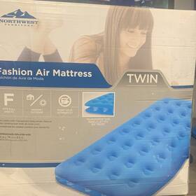 438-0 Northwest Territory 06959/438-0 Twin Air Mattress Blue Inflatable Transparent Panels