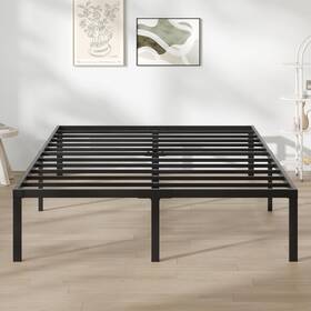 N-f10013-f-bk Novilla Full Size Bed Frame 14 Inch Metal Platform No Bo