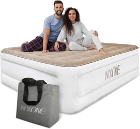 Nxone 445035230245 Air Mattress 18 Inch Inflatable Airbed Luxury Double High Self Inflation Deflati