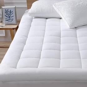 Osk-mattresspads001 Oaskys Queen Mattress Pad Cover Cooling Topper Pillow Top With Down