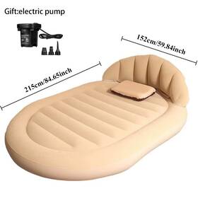 Oeing 313083462406 Outdoor Folding Electric Inflatable Mattresses Backrest Single Double Thickened