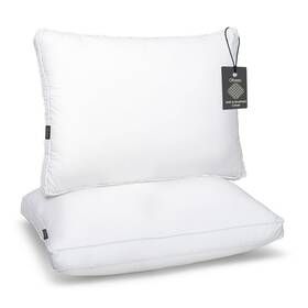 P7002 Ofneed Queen Size Pillow Set Of 2 Bed Pillows For Sleeping - Microfiber Cover