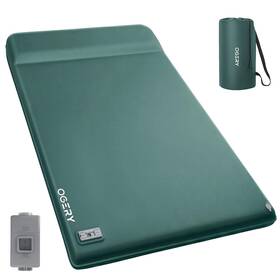 T-e06 Ogery Self Inflating Sleeping Pad With Electric Pump 3.15 Inch Full Green