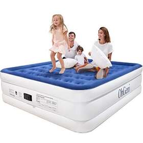 Ohgeni 810081660433 King Size Air Mattress With Built In Pump 18 Inch Elevated Inflatable Bed Quick