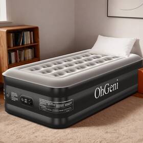Amh5v284 Ohgeni Twin Air Mattress 300lb Portable Blow Up Airbed With Built In Pump 72hr