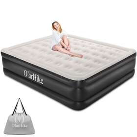 Wm042010us Olarhike 18 Inch Colchon Inflable De Aire King Size Cama Levantado Con Bomba Incorporada Us