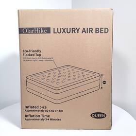 Xamh5v136 Olarhike Airbed Matress Queen Sz Olar Hike Luxury 80x60x18 Built-in Pump Eco-friendly