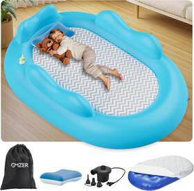 Omzer 313100322362 Inflatable Toddler Travel Bed - Blow Up Mattress Oval Air With