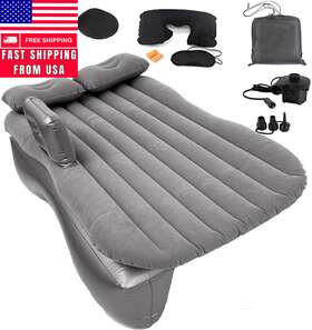 Onirii 744110869729 Inflatable Car Air Mattress Back Seat Camping Cushion Bed Portable Home