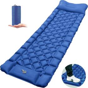 6001-cd Ontyzz Sleeping Pad For Camping Ultralight Inflatable 193 60 7cm Blue