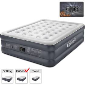 Amh3v125 Ophanie 18-inch Elevated Air Mattress With Built-in Pump Dark Gray