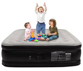 A0050 Oqsonwu Air Mattress 16 Inch Bed Queen With Built In Pump Foldable Portable