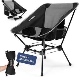 O001-c1 Oragati Folding Camping Chairs Lightweight Backpacking Chair In Compact Design Black